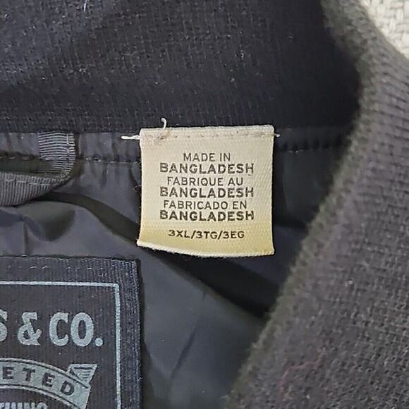 Levi's Men's Size XXXL (3XL) Lightweight Lined Bomber Jacket Black Rain Jacket - Picture 11 of 16